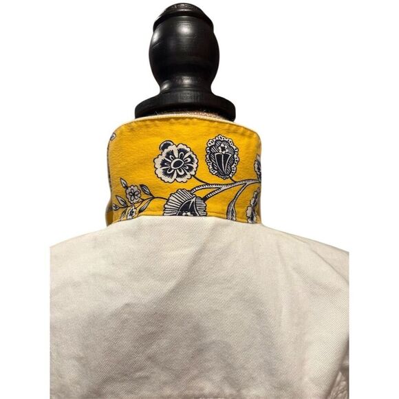 Talbots Women's Petite Ivory Denim Jacket Size S Casual Spring - Picture 7 of 11